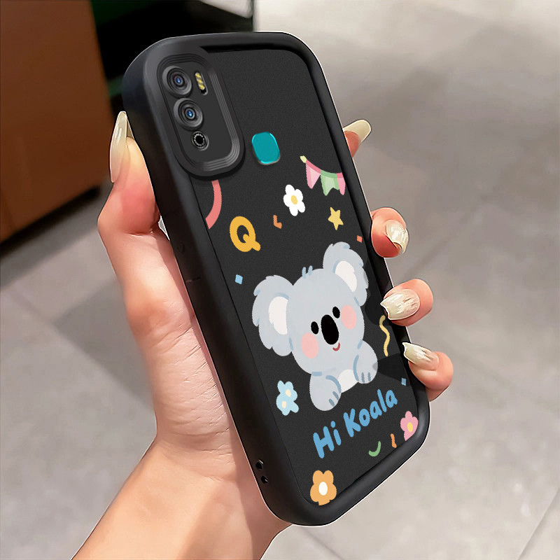 Casing Hp Infinix Hot 11 Play Hot 10 Play Hot 9 Play Hot 10 Case Koala kecil kartun Kasing silikon C