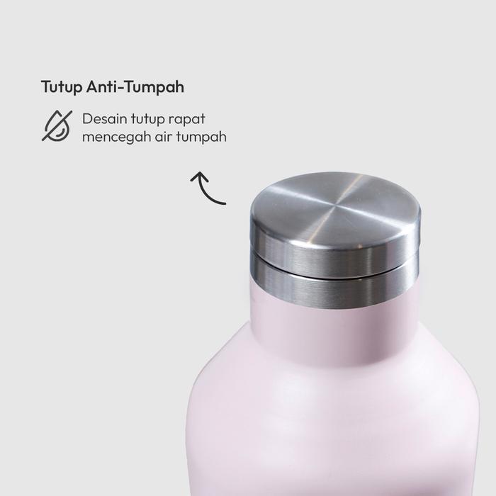Informa Appetite 500 Ml Darya Botol Vacuum Flask - Pink Termos Air Tempat Minum Kantor Sekolah