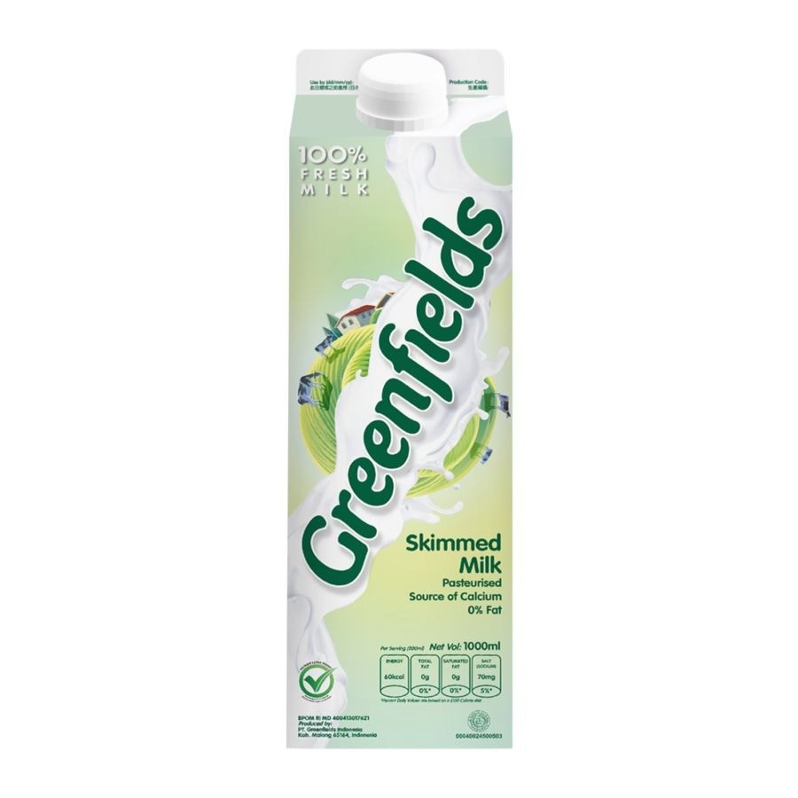 Greenfields Fresh Milk Skimmed 950ml