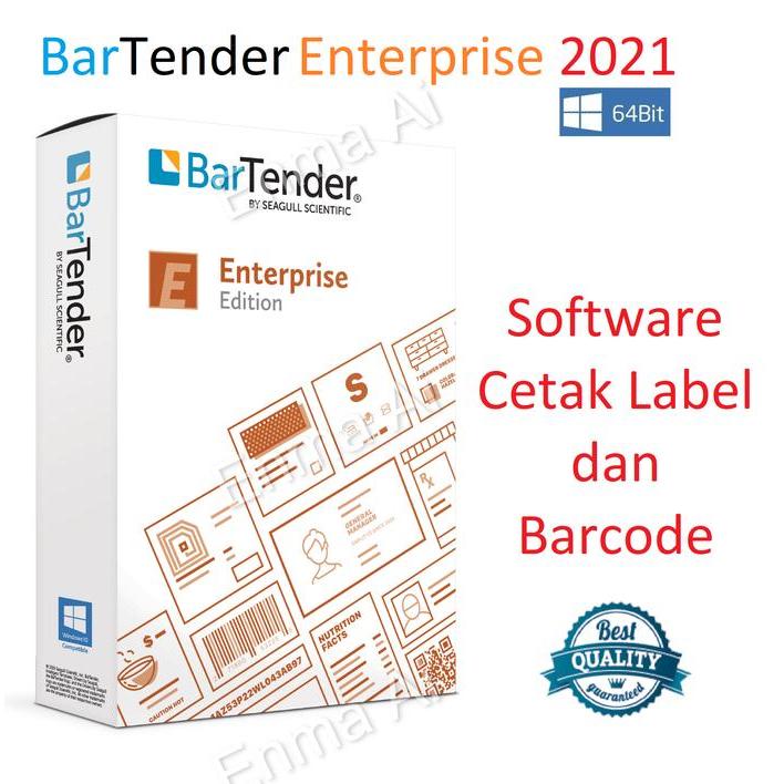 Bartender Enterprise 2021 Software Cetak Label Barcode QR