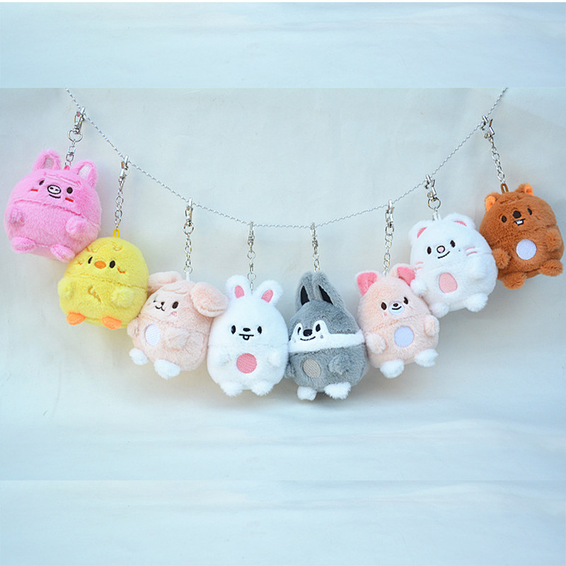 SKZOO X Zootopia Collaboration Stray Kids Keychain Idols Wolf chan K-POP Cartoon Plush Animal