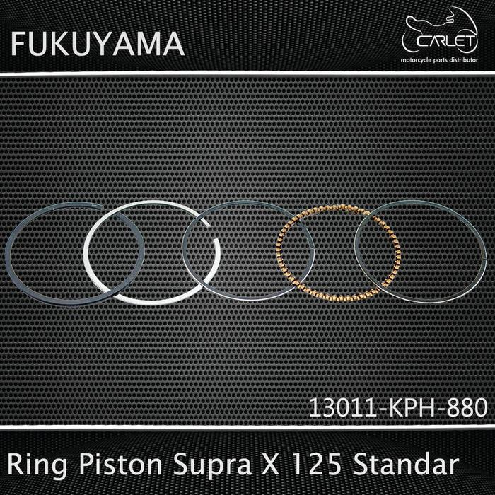 "New" Fukuyama Ring Seher / Ring Piston Karisma / Kirana / Supra X 125 / FI