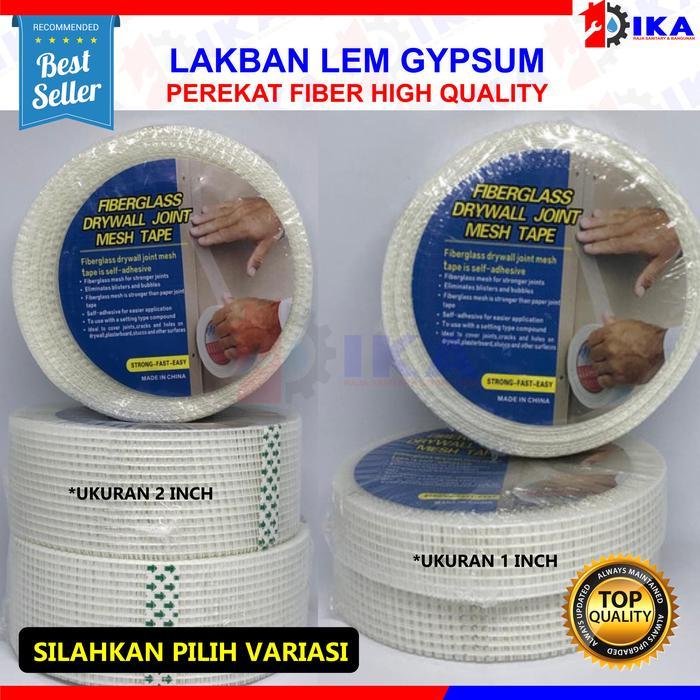 Lem lakban kasa kain fiber gipsum gypsum tempel 1" murah bagus kuat