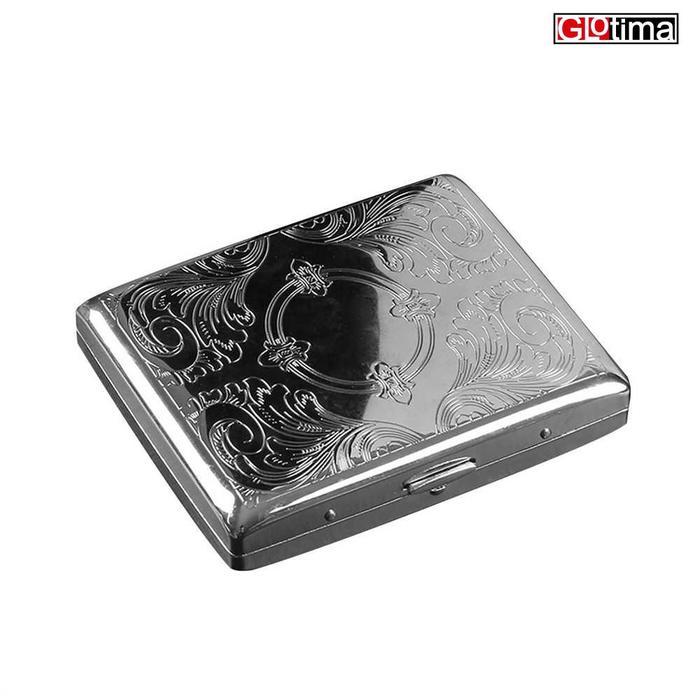 Box Kotak Bungkus Rokok Elegan Metal Cigarette Case 20 Slot EG5810