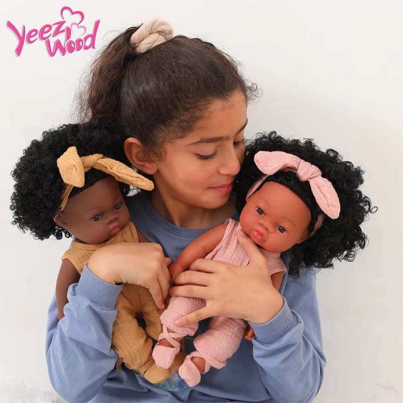 Yeezwood Reborn Dolls Baby Reborn Silicone Reborn Baby Doll 35Cm Dolls Pajamas Dress Simulation