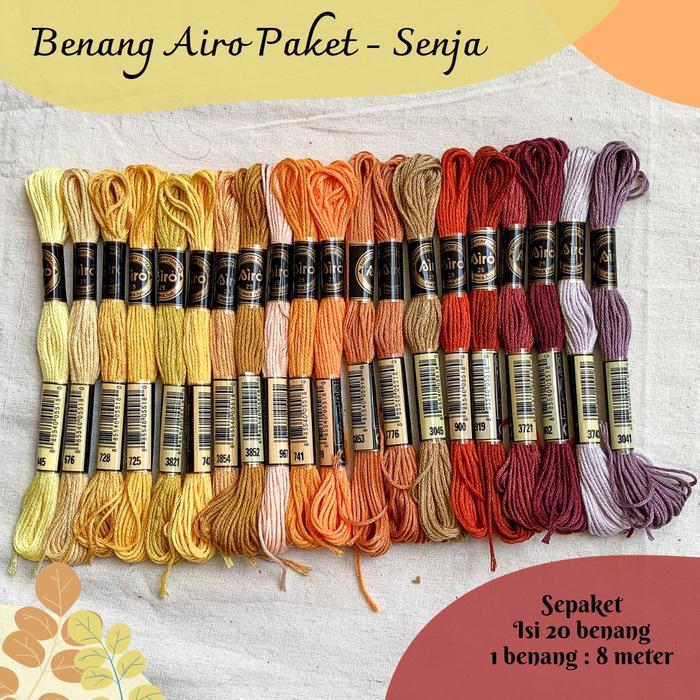 Paket Benang Sulam Airo - Senja (20 benang)