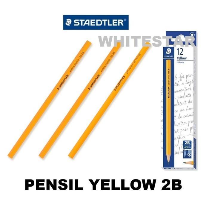 pensil staedtler yellow 2B kuning pencil