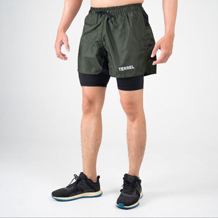Terrel Sportswear Compression Short 2.0 Celana Olahraga Pendek Gym Running Lari Pria Sport Parasut
