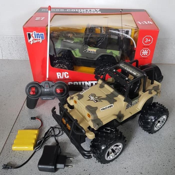 Mobil Remote Control Jeep Cross Country Jumbo - Rc Jeep Army Anak