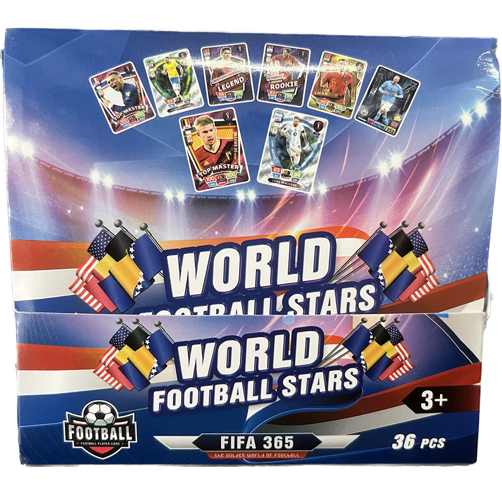 9-335Pcs/Box World Football Stars 9 Cards Per Pack Cards Gold Card Of The World's Greatest Soccer