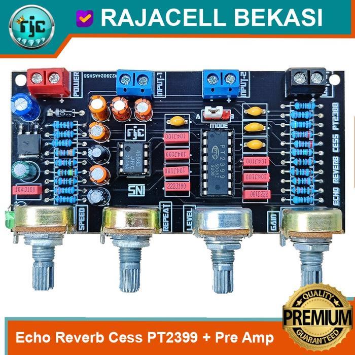 SALE Echo Reverb Cess Microphone Pre-Amp Mic PT2399 Efek Vocal Amplifier TERMURAH