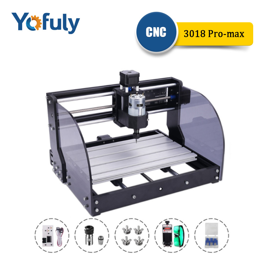 CNC 3018 Pro Max DIY Engraving Machine Laser Engraver 3-Axis GRBL Milling Laser Wood Router PCB PVC 