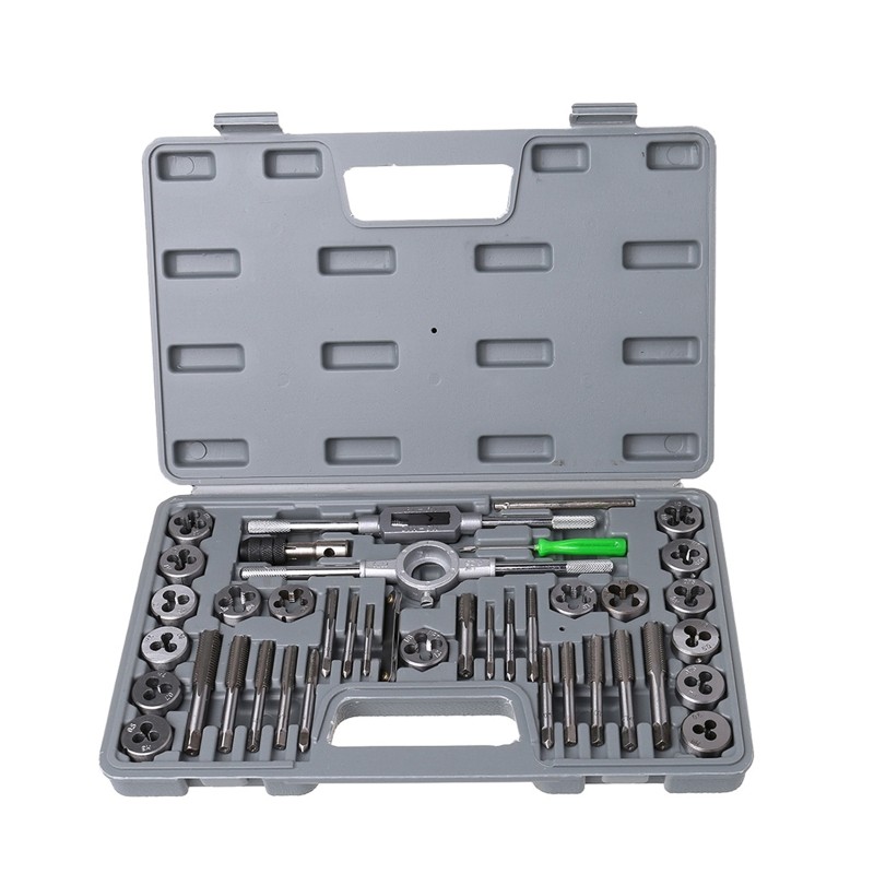 40 Pcs Metric Tap Die Set Hand Threading Tool Tungsten Carbide Screw Thread Bit
