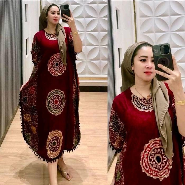 Daster Lowo Pompom Batik Cap