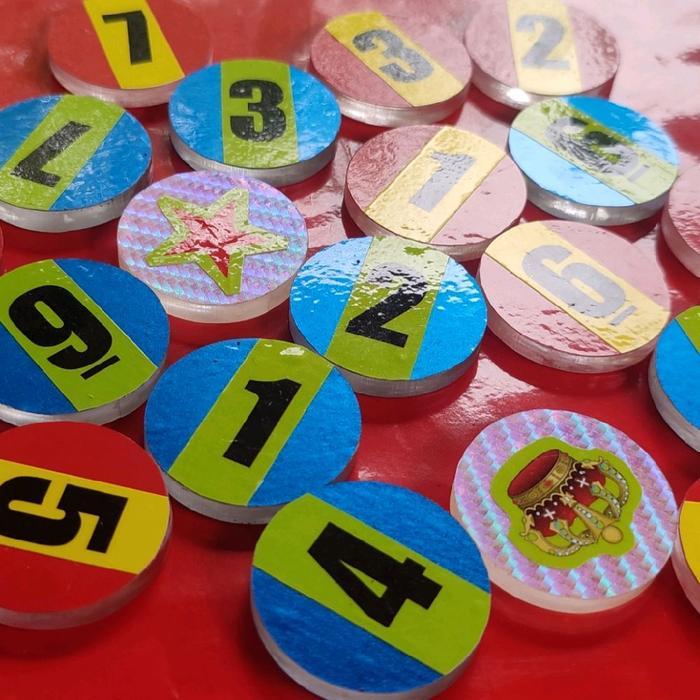 Best Seller 1 Set Biji Karambol/Koin Karambol Diameter 3,5 Cm Original