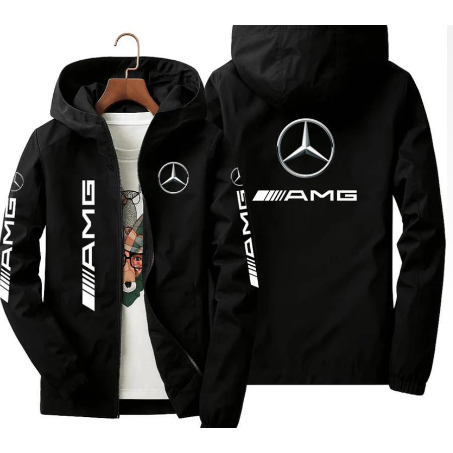 Mercedes Benz AMG Men's Spring and Autumn Jacket Thin Mountaineering Jacket Quick drying Windproof