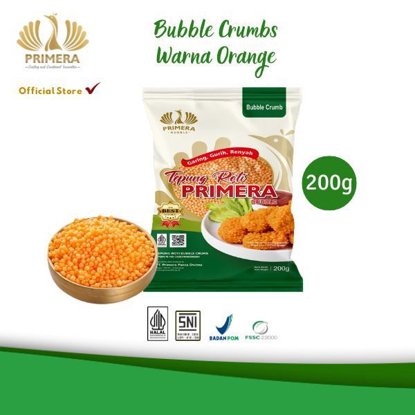 Primera - Tepung Bubble Crumbs Orange 200G Tepung Roti - Bulat Bulat - Orange