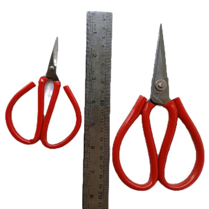 Gunting Kodok Kain Orange Sedang - Gunting Kecil Kodok Orange Gunting kain Gunting kertas