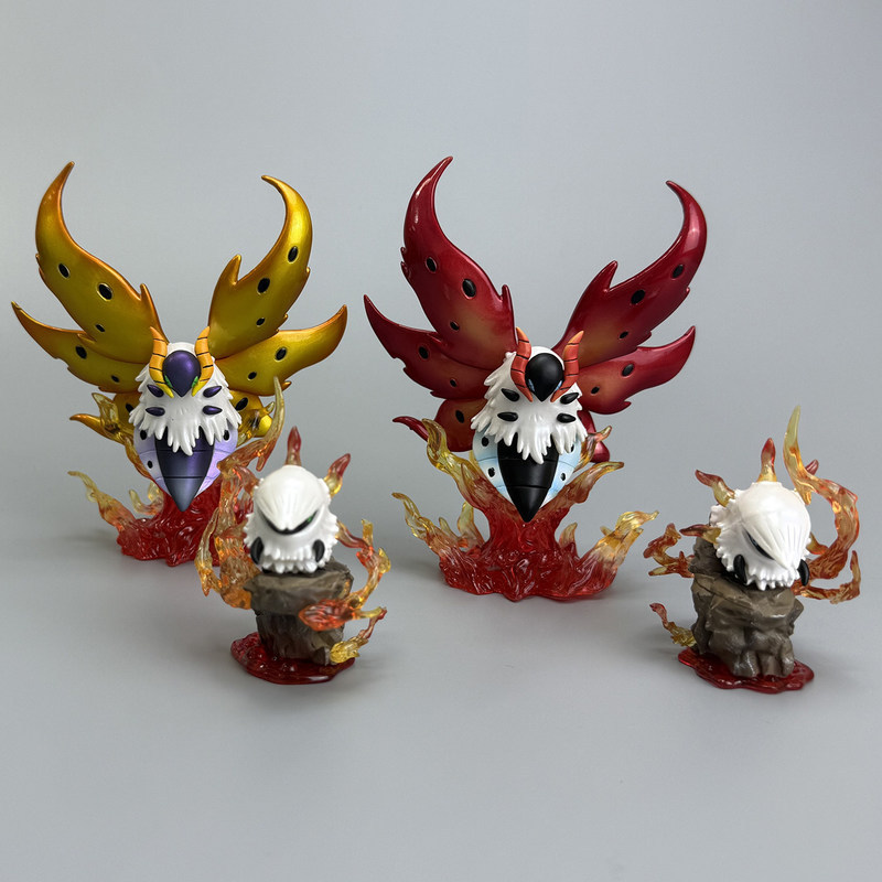 New Volcarona Anime Figures Larvesta To Volcarona Evolution Group Figure Doll Pvc Statue Collectible