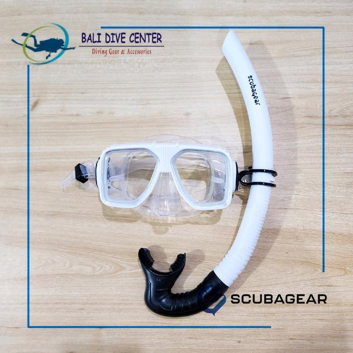 SCUBAGEAR COMBO SET SNORKELING Mask + Snorkel Paket Snorkeling