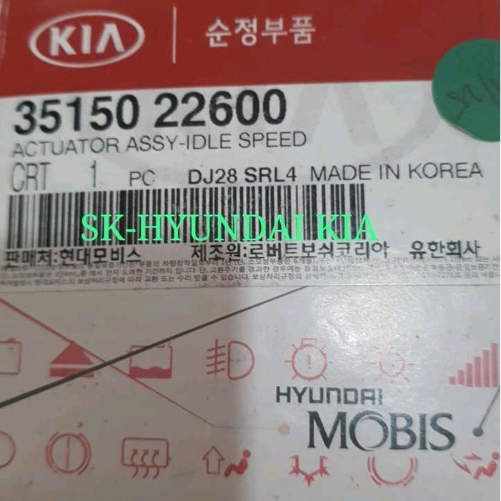 Sensor Isc Actuator Assy Idle Speed 35150-22600 Hyundai Avega Verna Excel 2 - Asli