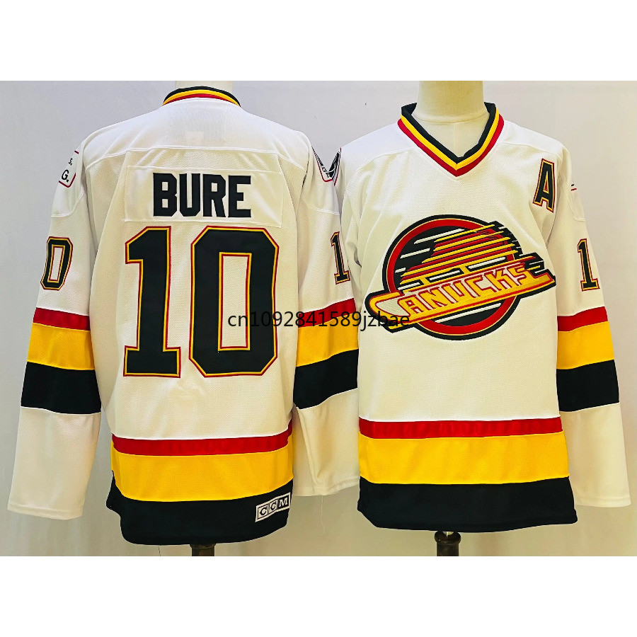 Trevor Linden Jersey 16 Vancouver Ice Hockey Jersey 10 Pavel Bure Jersey Retro Sweater Stitched