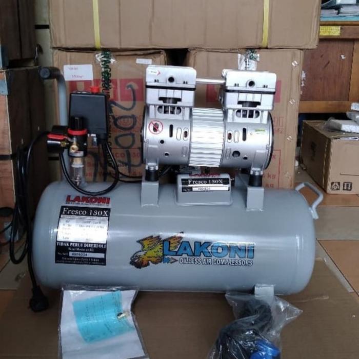 kompresor lakoni fresco 1pk tabung 30liter silent khusus expedisi