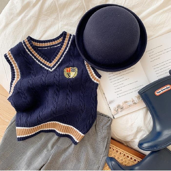 Vest Rajut Anak Laki Laki Umur 3-8 Tahun/ Vest Knit Anak Laki Laki Pasti Ori