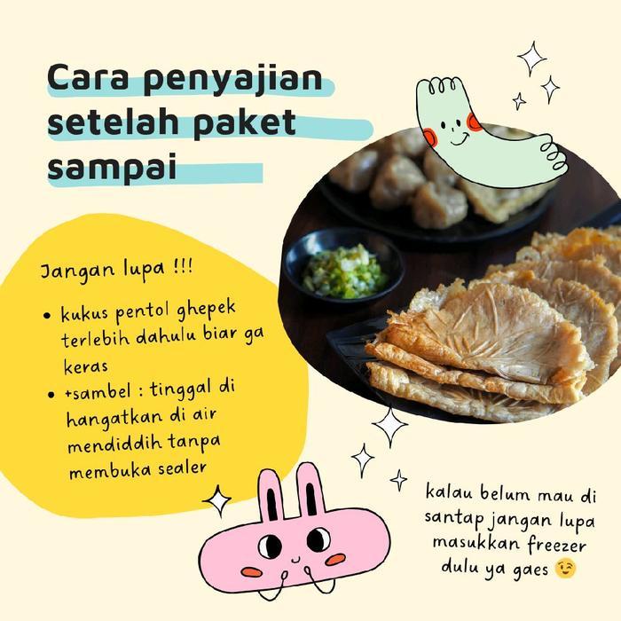 "New" (tanpa sambel) Pentol ghepek ikan Frozen premium isi 10 pcs