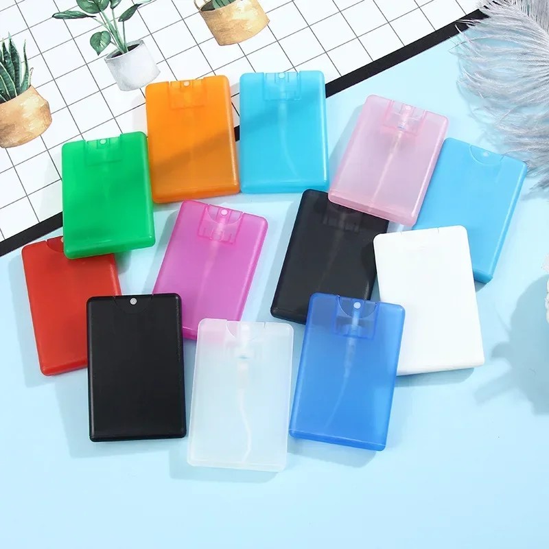 20ml Card Spray Bottle Perfume Refillable Bottle Oral Portable Carry-on Press Spray Empty Bottle