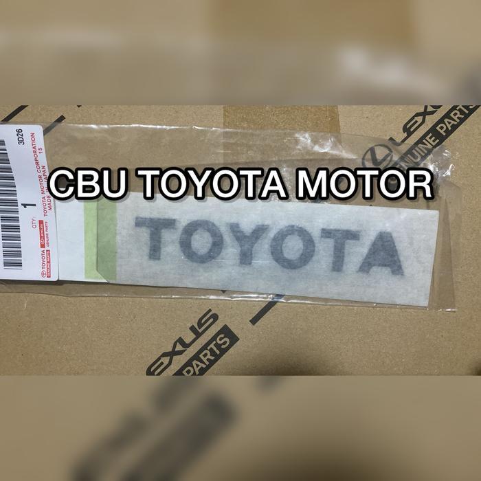 Ready EMBLEM BADGE TULISAN BELAKANG BAGASI REAR PLATE BACK DOOR TOYOTA SUPRA TURBO JZA80 TURBO 2JZ