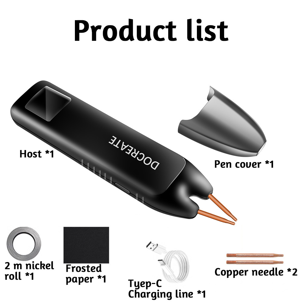 Color Screen Portable Handheld Small Spot Welder 18650 Mobile Phone lithium Battery Nickel Plate