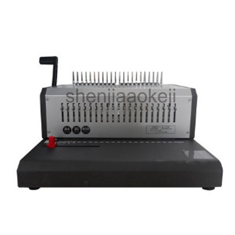 Best electric Comb Binding Machine A4 Paper Electric Rubber ring Binding Machine Punch Binding Machi