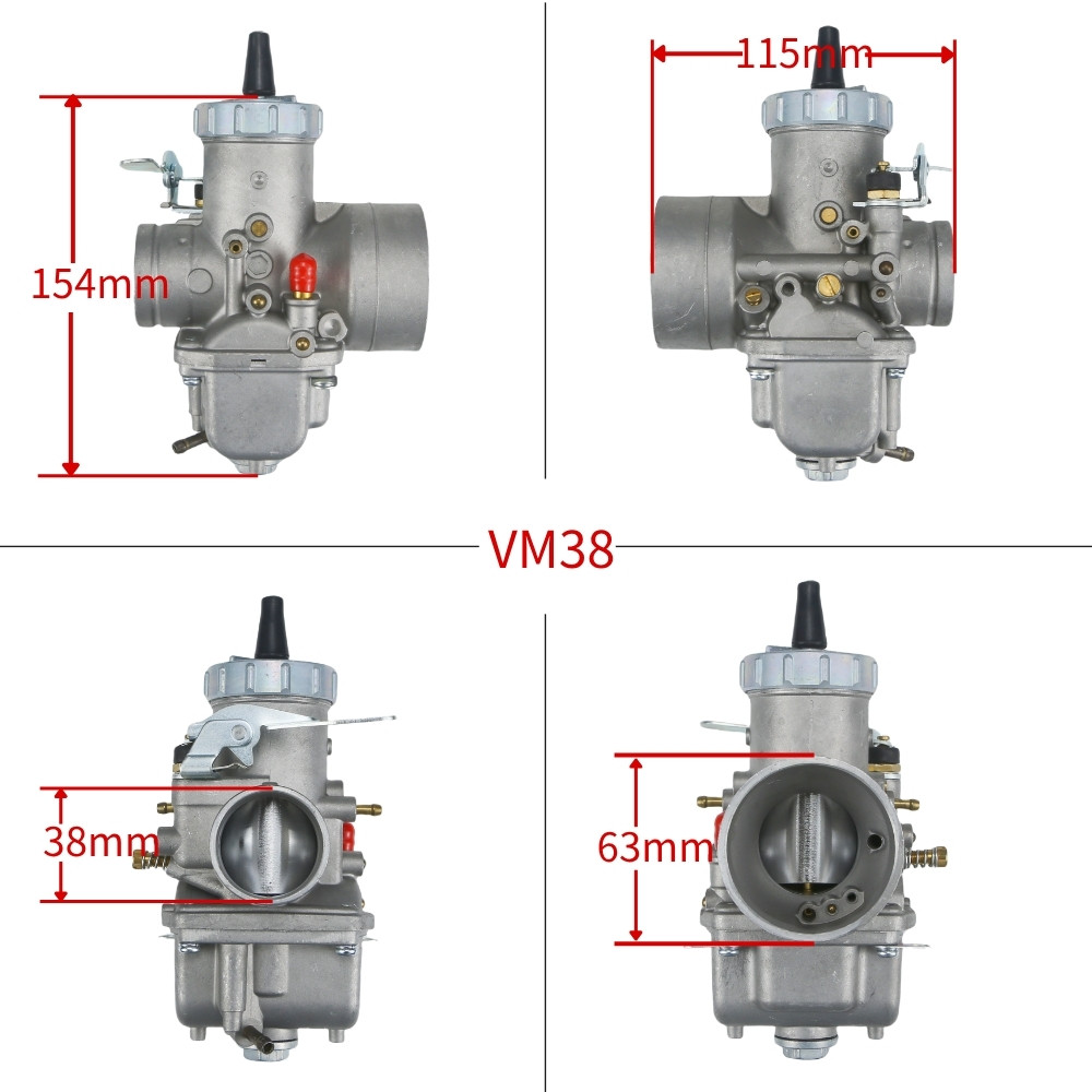 BEST 38mm 250-500cc 2-Stroke 42-6025 13-5006 TZ350 VM38 VM38-9 ATV Quad Ya Maha Mikuni Round Slide V