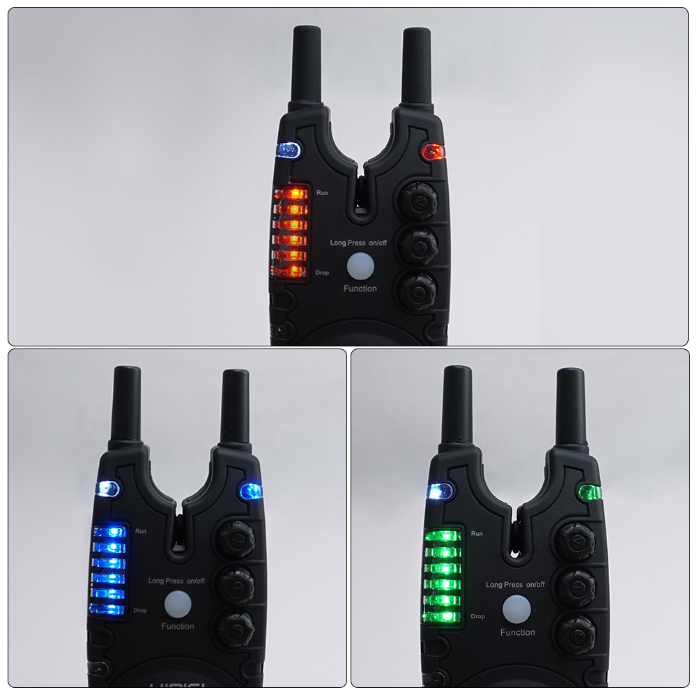 Hirisi Carp Fishing Alarm Set Wireless Bite Alarm 2 Way Remote Control Bite Indicator Fishing