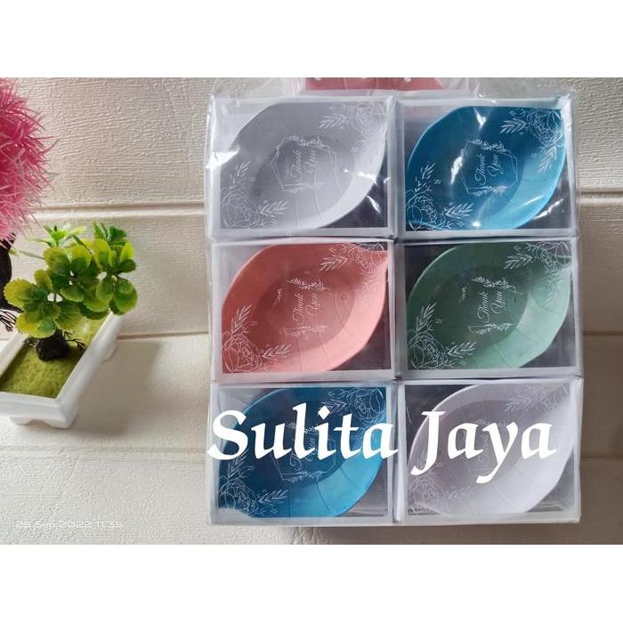 SOUVENIR pernikahan MANGKOK - ISI 50 SOUVENIR PERNIKAHAN MANGKOK DAUNKEMAS MIKA /mangkok oval