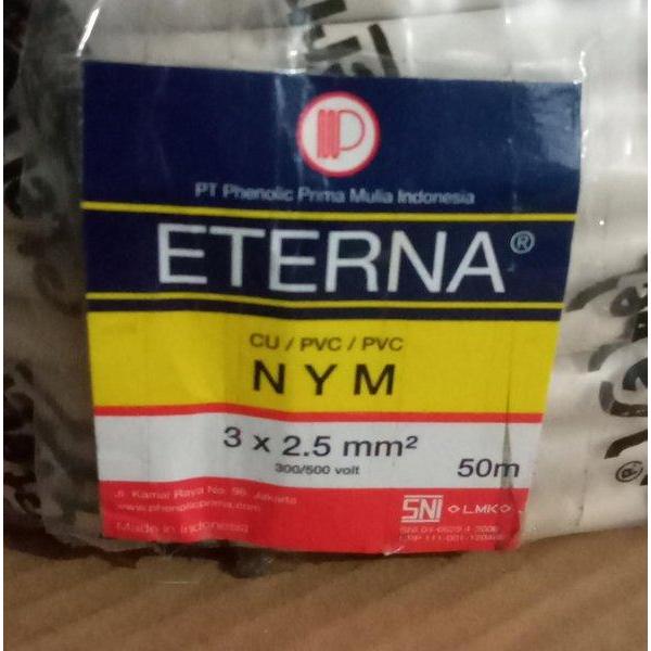Kabel Listrik Eterna NYM 3x2.5 mm Rol