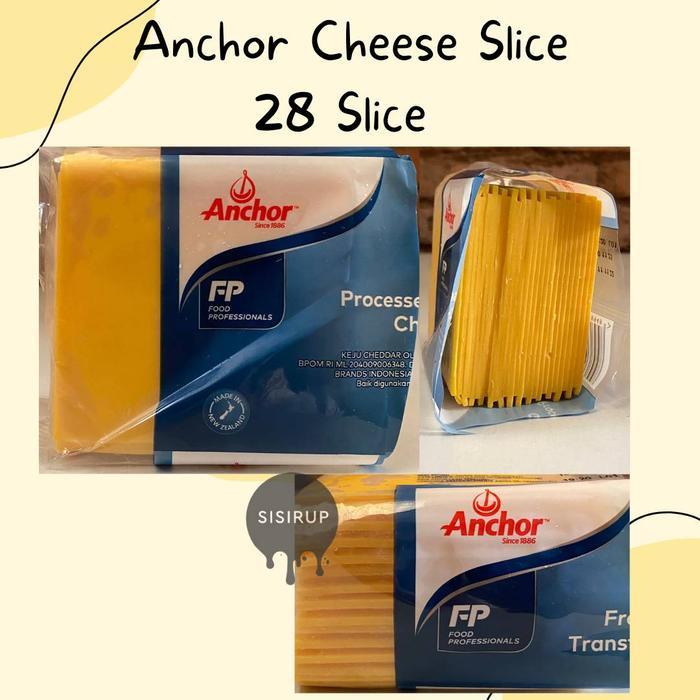 Anchor Red Cheddar Slice 28 Slice / Cheddar Cheese Slice Produk Unggulan