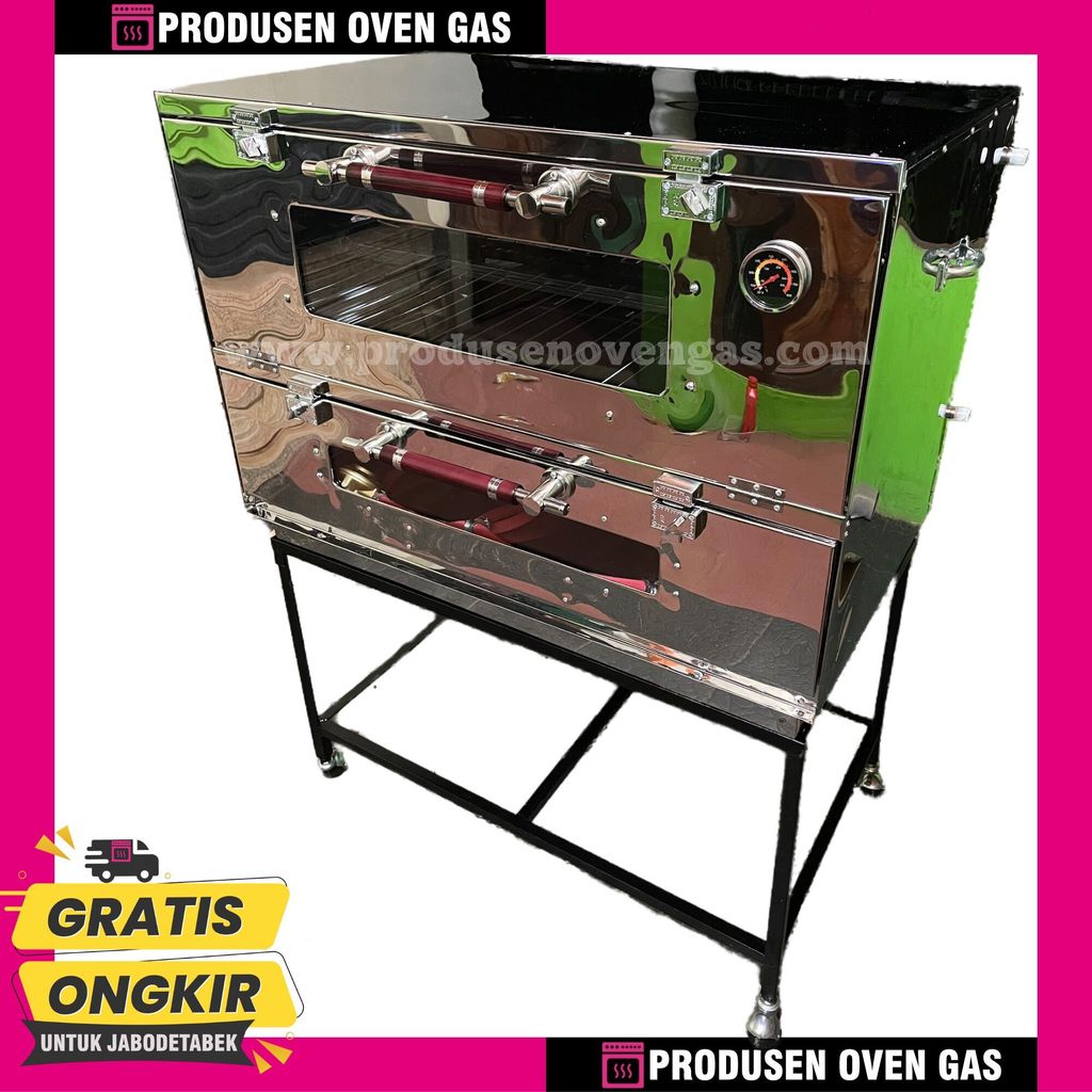 OVEN GAS STAINLESS UK 90x55x70CM