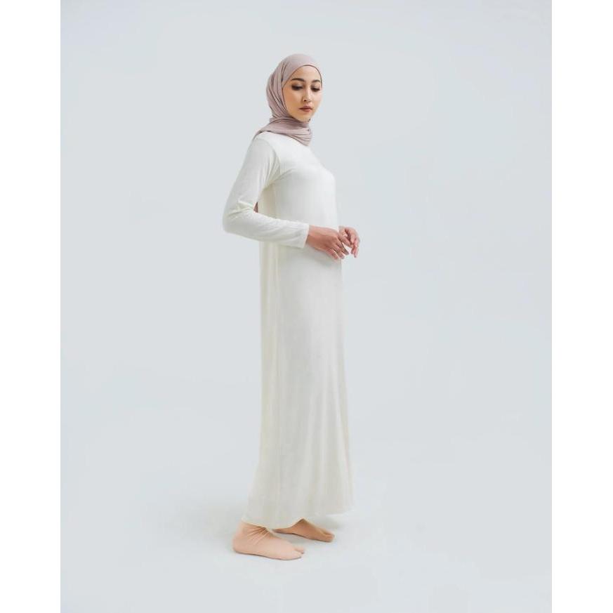 ASLI TUBITA - Inner Dress Aerism Baju Dalaman Lengan Panjang Dress Manset Wanita Muslimah Polos Adem