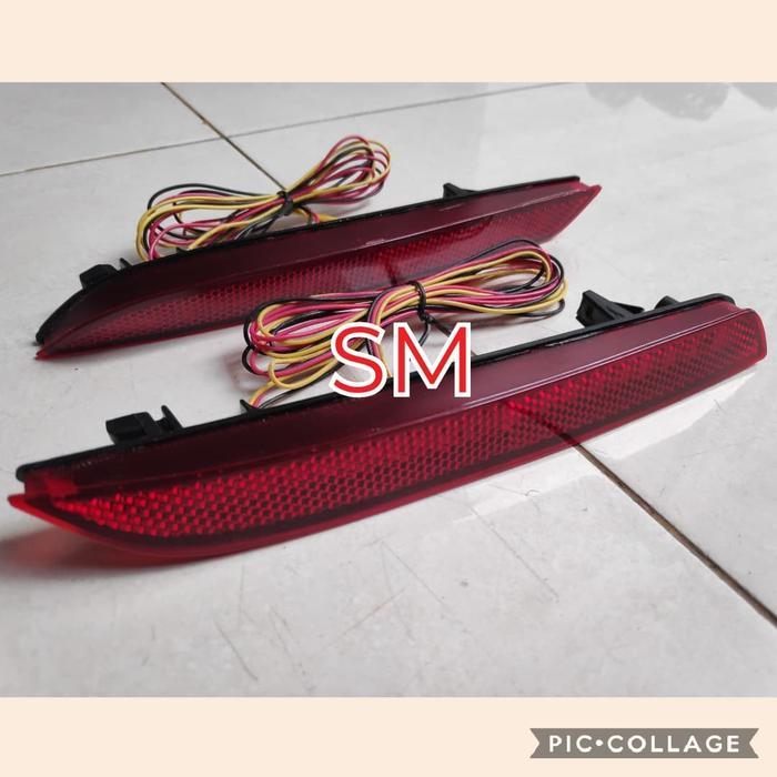 reflektor bumper belakang ada lampu untuk honda jazz RS GE8 2012 2013