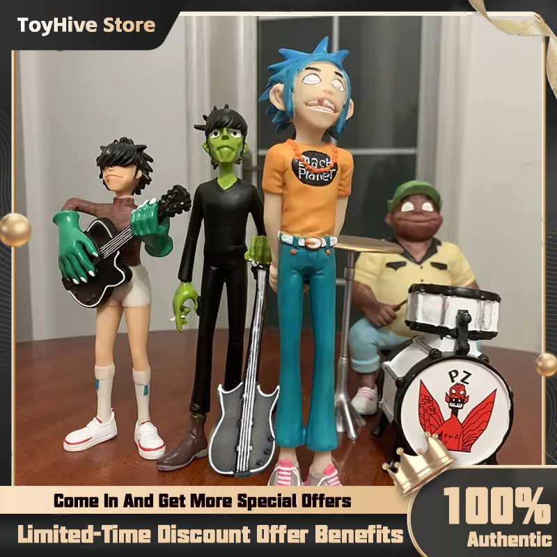 Gorillaz Band Rock Band Member Figurine 2D Noodle Murdoc Russel El Doll Figures Toys For Children