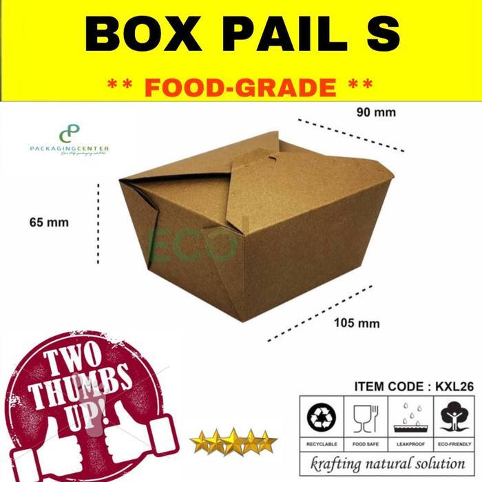 Box Pail Kraft Food Grade / Food Pail Food Grade / Box Kue Kraft