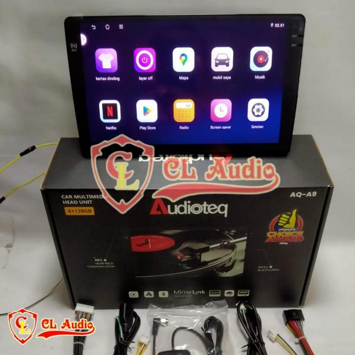 Head Unit Android Audioteq 9 Inch Ayla/Agya Pnp
