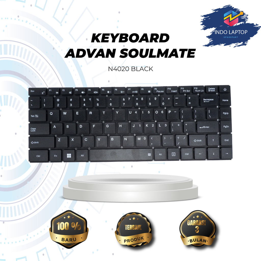 Keyboard Advan Soulmate N4020 Black