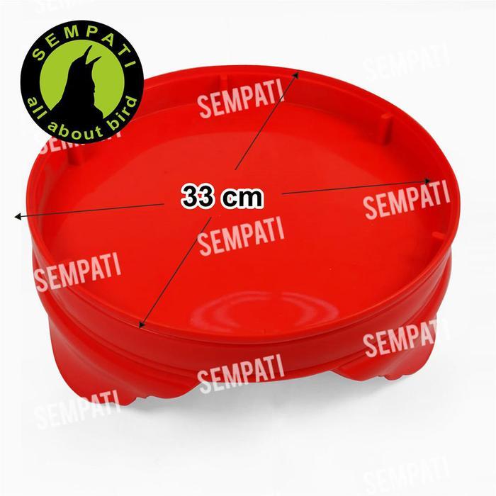 Tebok Pvc Plastik Anti Pecah Sangkar Bulat Kapsul Burung Lovebird Tbkn