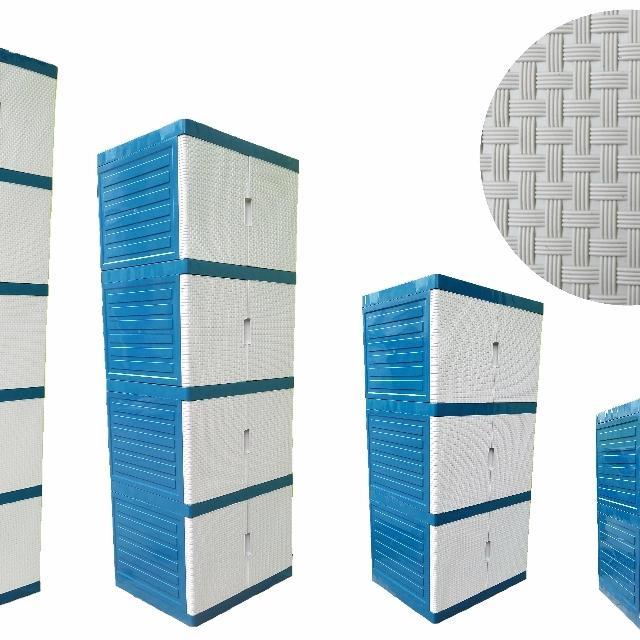 Lemari Plastik 4 Susun Container Mini Artha Box Pakaian Serbaguna Terjamin