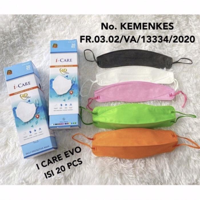 "New" Masker EVO PLUSHMED 4D iCare Medical Grade earloop Premium Quality