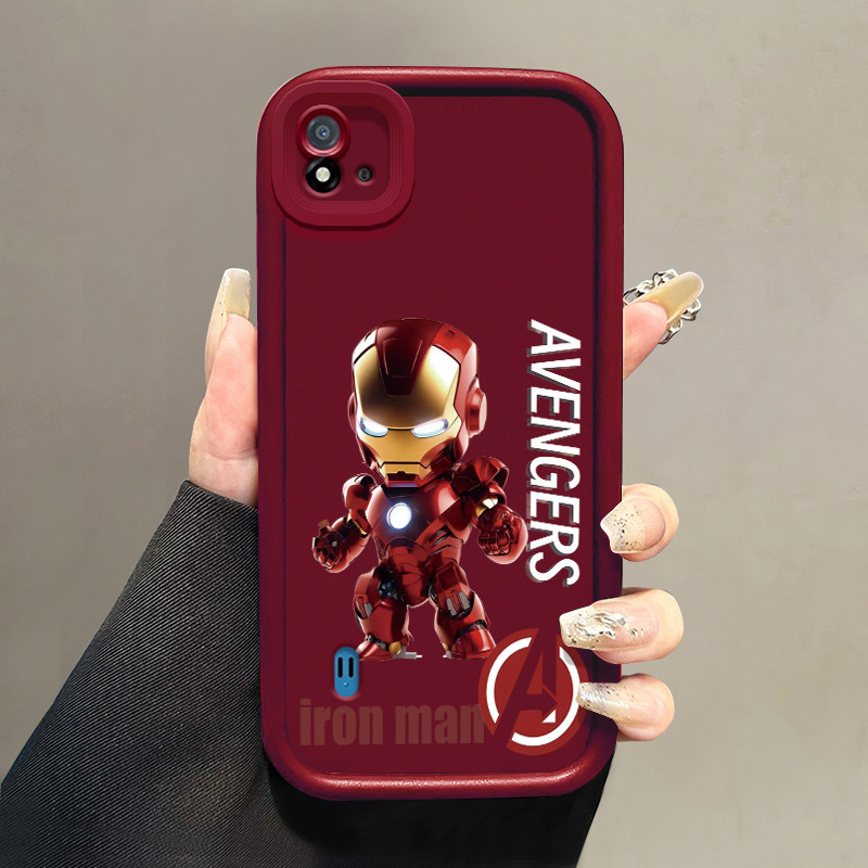 Casing Hp untuk Realme C20 C20A C11 2021 C11 2020 Case Pria Robot versi Q kasih Phone Kesing silikon