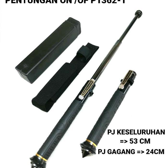 [Langsung Kirim] Baton Stick Otomatis Baton Automatic Solid Titanium Steel Termurah Terlaris